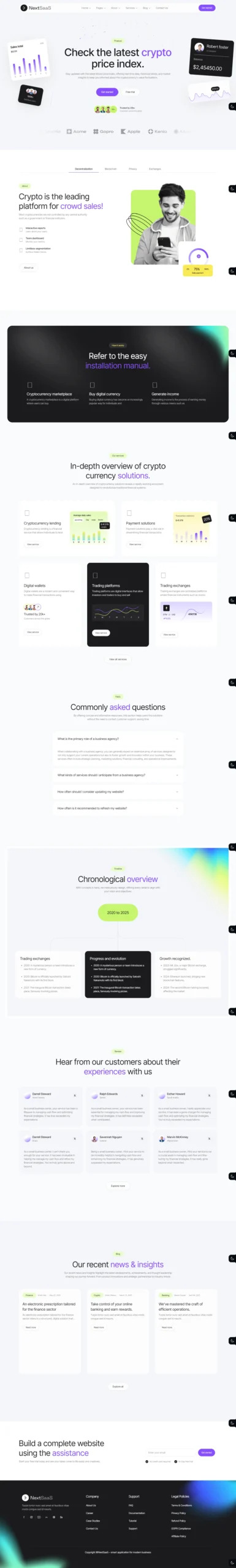 SaaS Landing Website